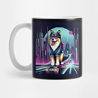 Dog Skateboarding Mug